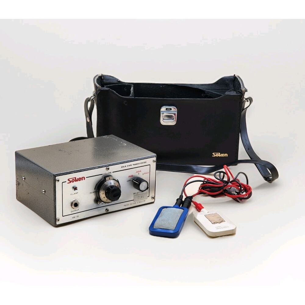Soken Pulsed Galvanic Stimulator 498-156 Sold State Transistorized VTG 1980's